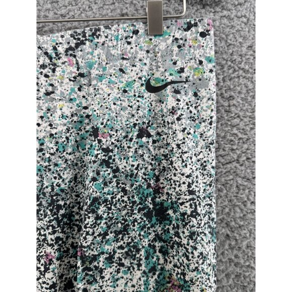 Nike Womens Splatter Print Cotton & Spandex Leggings Size Medium - Picture 2 of 6